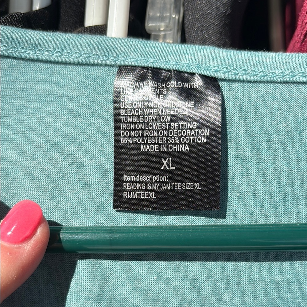 Teal Graphic Tee - Reading is My Jam - Picture 3 of 4